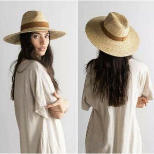 New Gigi Pip Isla 100% Straw Fedora Hat GIGI PIP One Size 100% Straw ISLA FEDORA HAT Women main image 3